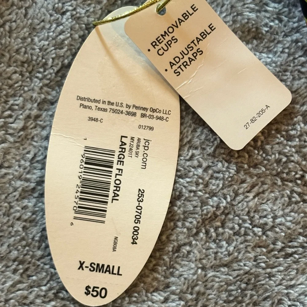 NWT Mynah Aruba Sky Tankini Top XS Floral Colorful - Picture 7 of 9